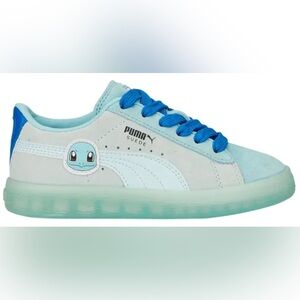 Puma Pokémon Sneakers 2C Squirtle Blue Suede Sneakers - Kids Size Gotta Catch